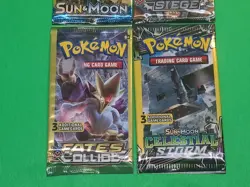 Pokemon XY & SM Mixed 3 cards Booster Packs Lot 4 Fates Collide, Celestial NEW - Image 3