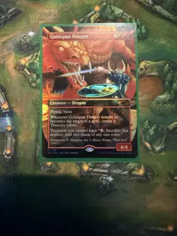 Goldspan Dragon (Rainbow Foil) Secret Lair Drop Foil - MTG - Image 1