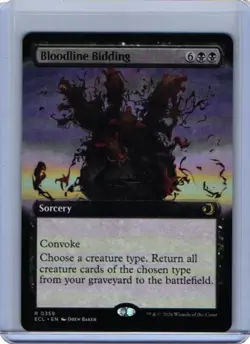 Magic MTG - Bloodline Bidding (Extended Art) - Lorwyn Eclipsed 359 - Image 1