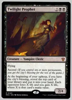 MTG Twilight Prophet Commander: Murders at Karlov Manor 0143 Regular NM x1 - Image 1