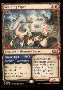 Scalding Viper (Showcase) Wilds of Eldraine #295 Rare - Image 1