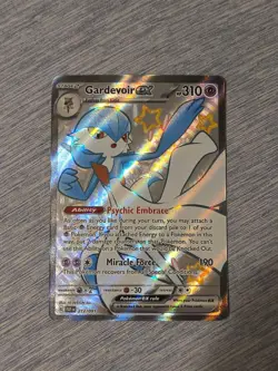 Pokemon 2024 SV Paldean Fates Gardevoir EX 217/091 Shiny Ultra Rare Full Art NM - Image 1