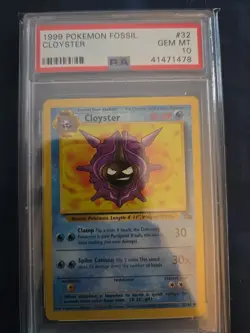 Cloyster PSA 10 Pokemon Fossil 1999 #32 - Image 1