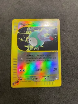 Magnemite Reverse Holo 52/147 Aquapolis English Pokemon TCG LP - Image 1