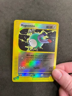 Magnemite Reverse Holo 52/147 Aquapolis English Pokemon TCG LP - Image 2