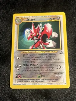 Scizor ⭐ 33 Promo Wizards Black Star Promos 1999 Pokemon LP - Image 1