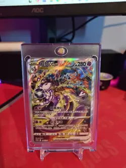 Pokemon TCG Chinese Sword & Shield 144 S-Promo Mewtwo VSTAR Holo Card - Image 1