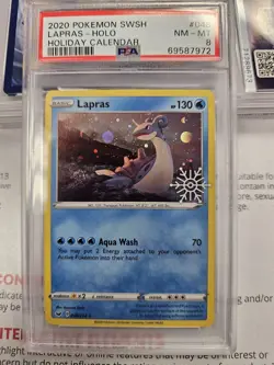 2020 POKEMON SWORD & SHIELD #048 LAPRAS-HOLO HOLIDAY CALENDAR - Image 1