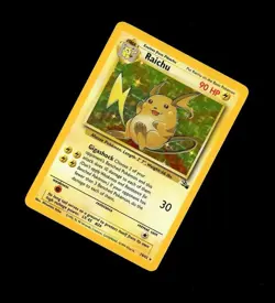 1999 WOTC Pokemon FOSSIL RAICHU HOLO 14/62! LP NICE SHAPE - Image 1