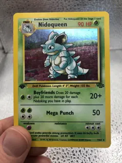 Nidoqueen 7/64 Rare Jungle Holo 1st Edition English Pokemon - Image 1
