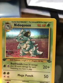 Nidoqueen 7/64 Rare Jungle Holo 1st Edition English Pokemon - Image 2