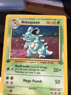 Nidoqueen 7/64 Rare Jungle Holo 1st Edition English Pokemon - Image 3