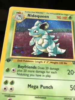 Nidoqueen 7/64 Rare Jungle Holo 1st Edition English Pokemon - Image 4