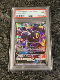 Pokemon PSA 9 MINT Umbreon GX - 2017 Sun & Moon Ultra Rare - 80/149 - Image 1