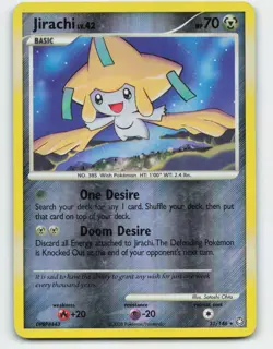 2008 Pokemon, Legends Awakened, #31/146 Jirachi, Reverse Holo Rare - Image 1