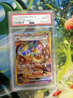 PSA 10 2024 POKEMON FLAREON #202 JAPANESE SV8a TERASTAL FEST | SPECIAL ART RARE - Image 1