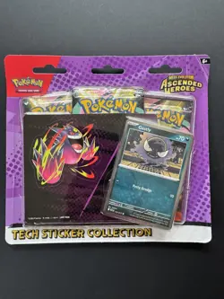Pokemon TCG - Ascended Heroes - Tech Sticker Collection - Gastly - New/Sealed - Image 1