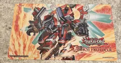 Yugioh - NEW Burst Protocol Premiere Event Playmat Borrelshroud Dragon BPRO - Image 1