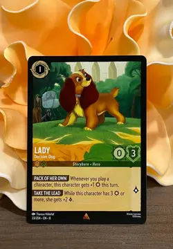 Disney Lorcana Reign of Jafar~ Lady - Decisive Dog - 33/204 - Image 1