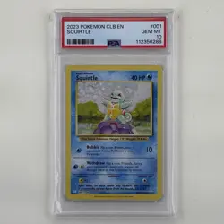2023 Pokemon CLB EN #001 Squirtle PSA 10 GEM MINT - Image 1