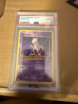 2023 Pokemon CLB EN #014 Mewtwo PSA 10 GEM MINT - Image 1