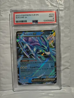 2023 Pokemon CLB EN Suicune ex #010 PSA 9 - Image 1