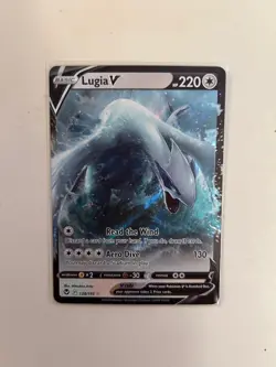 Pokemon TCG Lugia V 138/195 Sword & Shield - Silver Tempest Ultra Rare Holo - NM - Image 1