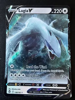 Lugia V 138/195 - SWSH Silver Tempest - Ultra Rare Holo - Pokemon Card TCG NM - Image 1