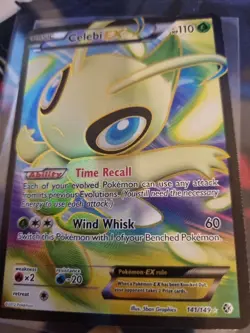 POKEMON CARD - Celebi EX TCG Boundaries Crossed 141/149 Holo Full Art Ultra Rare - Image 2
