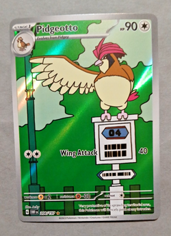 Pidgeotto 208/197 Sv03: Obsidian Flames Holo Card NM Pack Fresh - Image 2