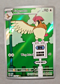 Pidgeotto 208/197 Sv03: Obsidian Flames Holo Card NM Pack Fresh - Image 3