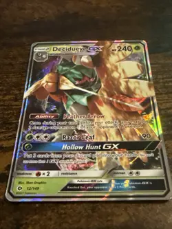 Decidueye GX 12/149 Sun & Moon Base Set Ultra Rare Holo Pokemon Tcg Card NM - Image 1