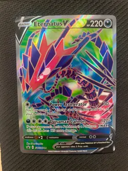 Eternatus V SWSH044 Black Star Promo Pokemon Card - Light play - Image 1