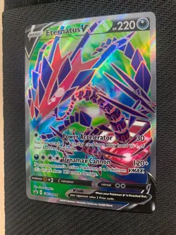 Eternatus V SWSH044 Black Star Promo Pokemon Card - Light play - Image 2