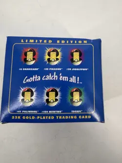 Pokemon Burger King Limited Edition 23k gold plated trading card Togepi w/ Box - Image 3