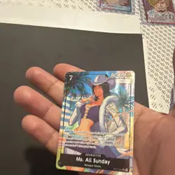 Bandai One Piece Card Game Ms. All Sunday OP14-084 Baroque Works Character Holo - Image 3