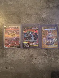 Pokemon TCG Mega Charizard X (MAR) Terapagos Ex (UR) Raikou V (SR) Card Bundle - Image 1