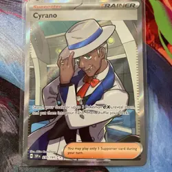 Pokemon TCG Cyrano Full Art Trainer Scarlet & Violet Surging Sparks - Image 1