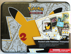 1 Pokemon 2021 Celebrations Collector's Chest Lunch Box Tin +8 Booster Packs! NM - Image 1