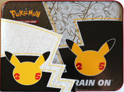 1 Pokemon 2021 Celebrations Collector's Chest Lunch Box Tin +8 Booster Packs! NM - Image 2
