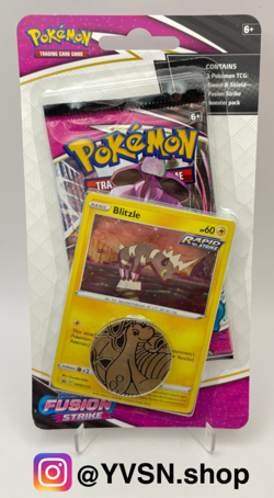 Pokemon Fusion Strike 1 Pack Checklane Blister Pack Sealed Blitzle Promo x 1 - Image 1