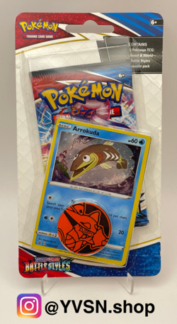 Pokemon Battle Styles 1 Pack Checklane Blister Pack Sealed Arrokuda Promo x 1 - Image 1