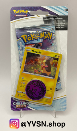 Pokemon Chilling Reign 1 Pack Checklane Blister Pack Sealed Morpeko Promo x 1 - Image 1