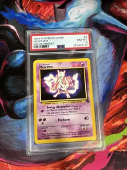 1999 Pokemon Game Movie Promo #3 Mewtwo PSA 8 NM-MT Fresh Grade New Slab - Image 1