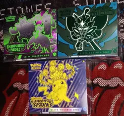 3 Total ETB- Pokemon S&V Shrouded Fable/Surging Sparks/Twilight Masquerade ETB - Image 2