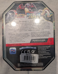 Pokemon TCG Scarlet & Violet Paldean Fates Iron Treads EX Tin - Factory Sealed - Image 2