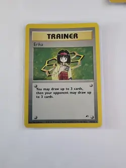 Pokemon Erika Trainer Gym Heroes 16/132 Holo Wizards 2000 Rare - Image 1