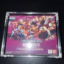 One Piece Card Game OP-11 A Fist of Divine Speed box with acrylic case - Image 1