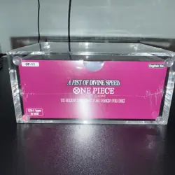 One Piece Card Game OP-11 A Fist of Divine Speed box with acrylic case - Image 2