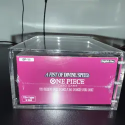 One Piece Card Game OP-11 A Fist of Divine Speed box with acrylic case - Image 3